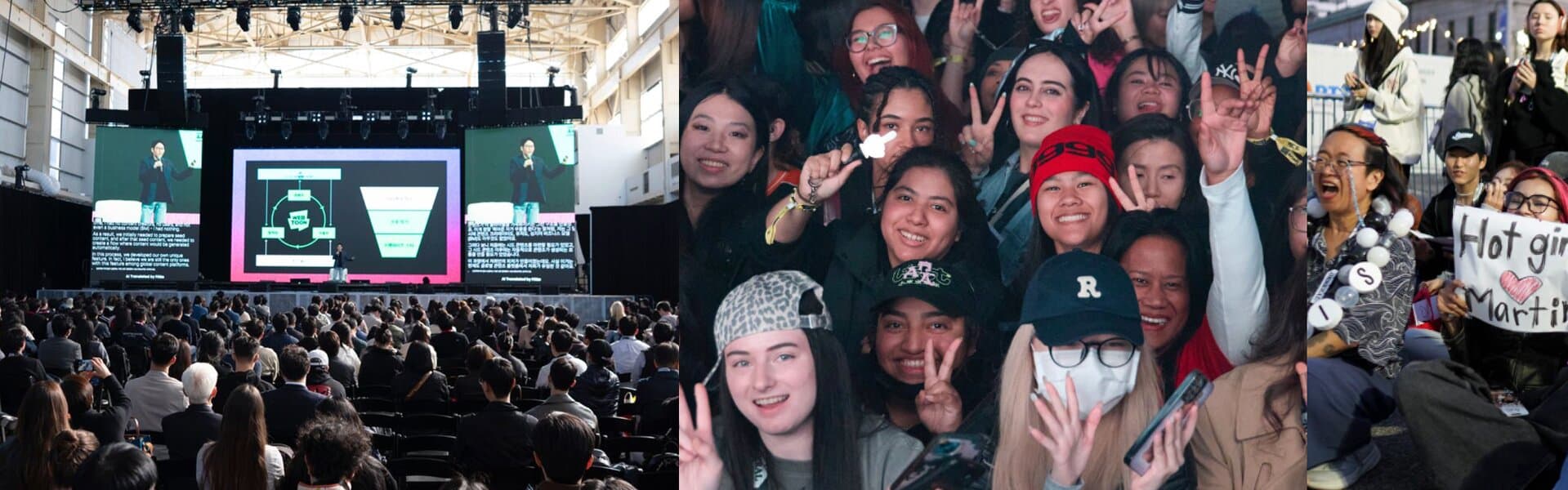 64 Mega Keynotes and K-pop fans at KOOM